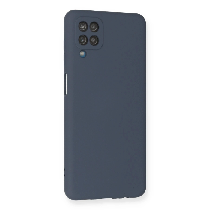 BFS  Samsung Galaxy A12 Kılıf Nano içi Kadife Silikon - Gri