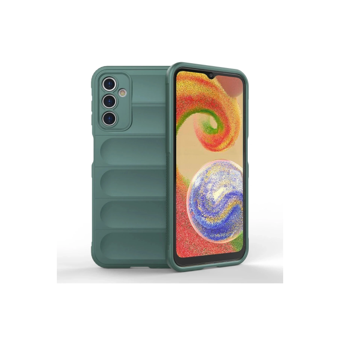 BFS  Samsung Galaxy A14 4G Kılıf Optimum Silikon - Koyu Yeşil