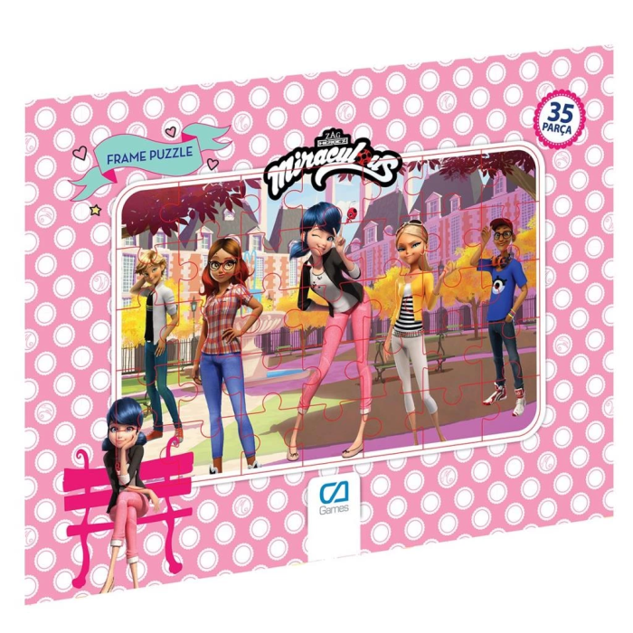 BFS Nessiworld CA 5020-5022 Miraculous Frame Puzzle 35 Parça-CA Games
