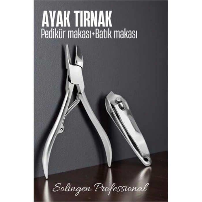 BFS  Ayak Tırnak Makası Batık Tırnak Makas Seti Pedikür Tırnak Makası Merys Solingen
