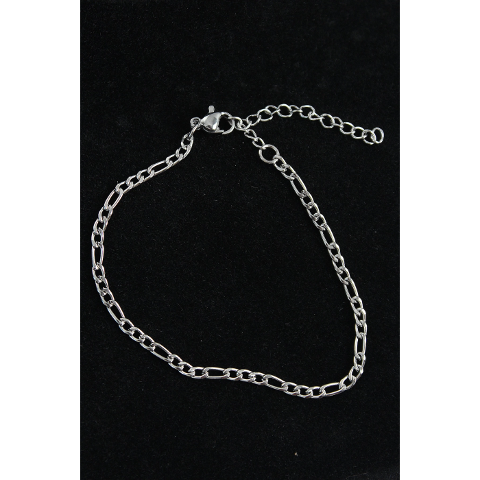 BFS 316L Çelik Figaro Model Gümüş Renk Erkek Bileklik