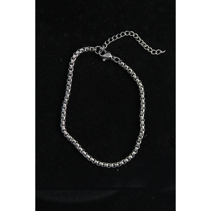 BFS 316L Çelik Örgü Model Gümüş Renk Erkek Bileklik