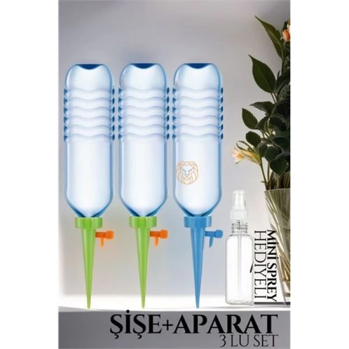 BFS Çiçek Damlama Sulama Şişe Aparat Seti 3 Şişe
