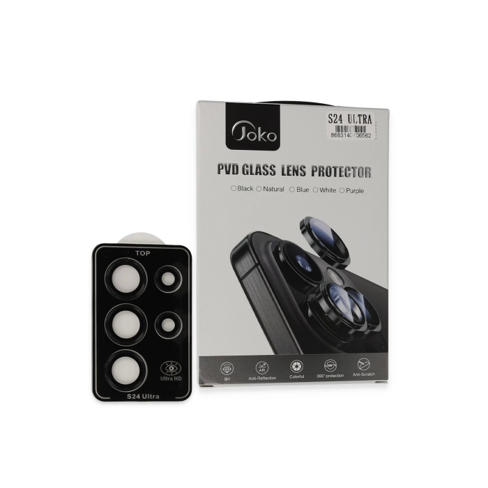 BFS  Samsung Galaxy S24 Ultra PVD Metal Kamera Lens - Siyah