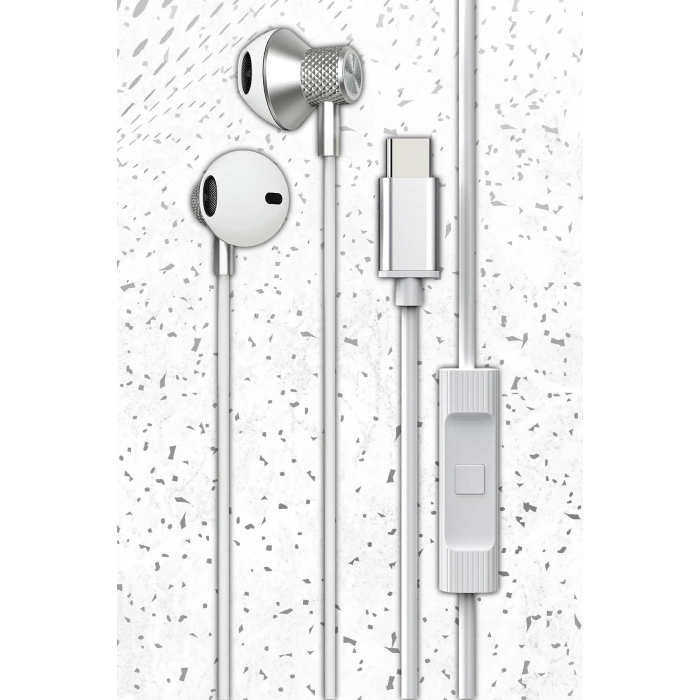 BFS LS-730 1.2M iPhone 15 Serisi ile Uyumlu Type-C Kablolu Kulaklık - Siyah