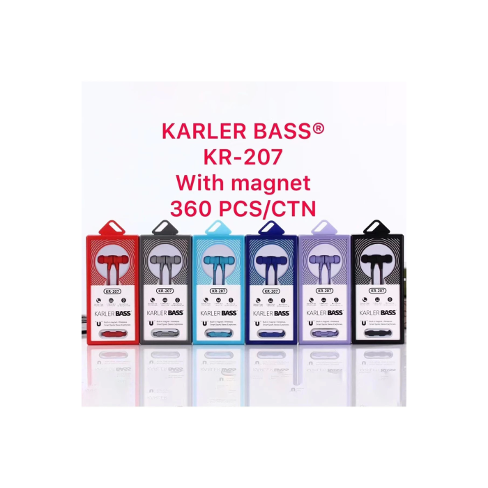 BFS KR-207 Mıknatıslı Kablolu Kulaklık - Kırmızı