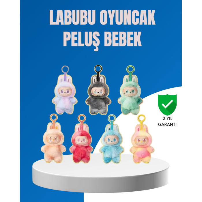 Dekoratif Labubu Karakter Figürü – Kaliteli Peluş Malzeme