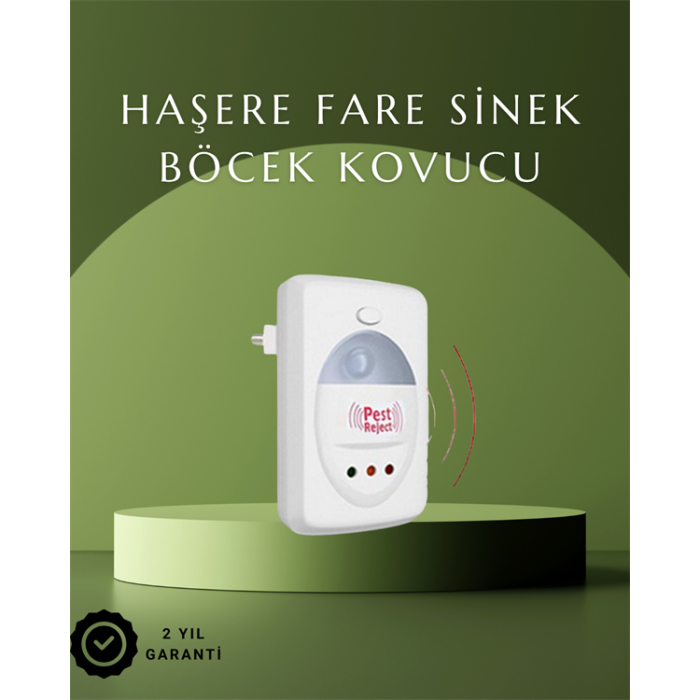 Ultrasonik Ses Dalgalarıyla Kimyasalsız Fare ve Böcek Kovucu Cihaz