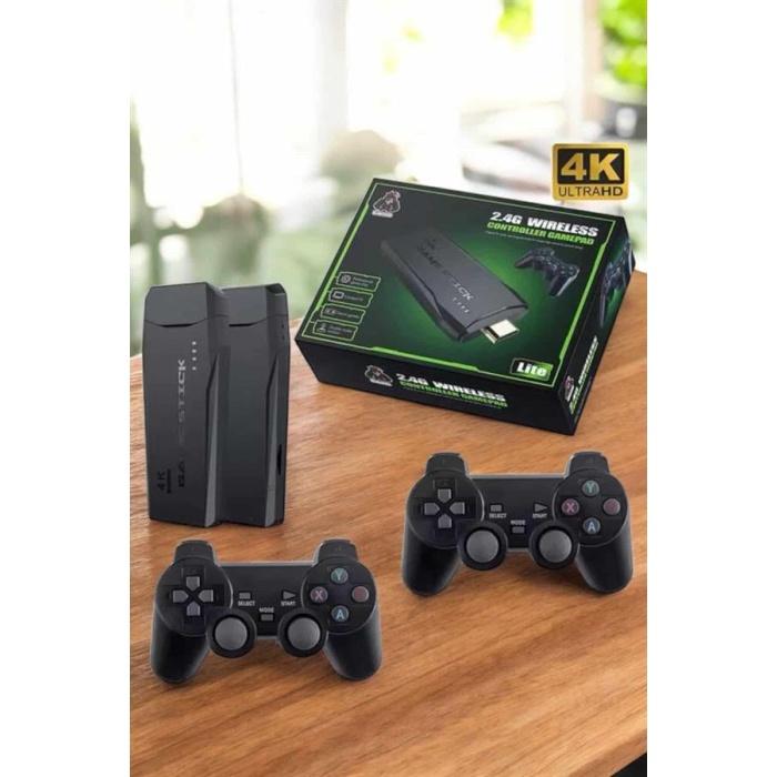 Gaming Atari 2.4g Uyumlu Kablosuz Çift Kol Game Stick