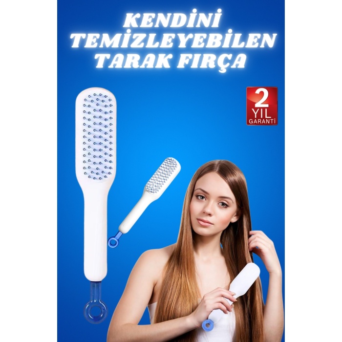 Kendini Temizleyen Tarak Fırça Geri Çekilebilir Evcil Hayvana Uygun Sıkı Dişli