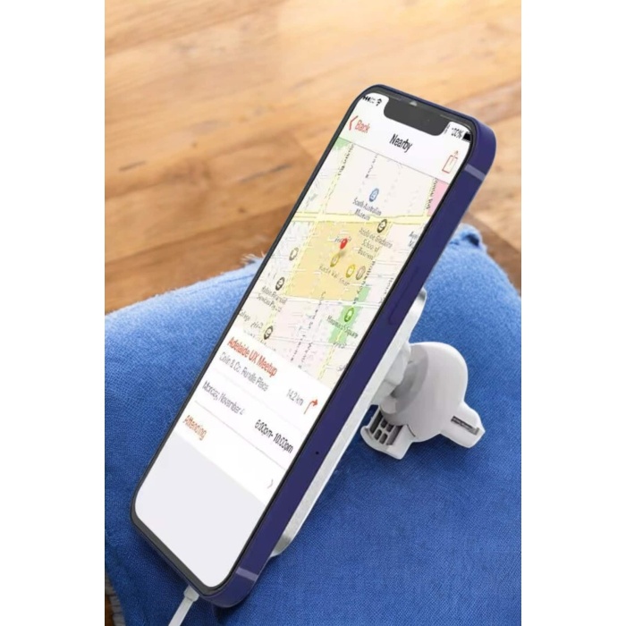 İOS Uyumlu Manyetik Tasarım Magsafe İphone 12/13/14/15 araç şarjı