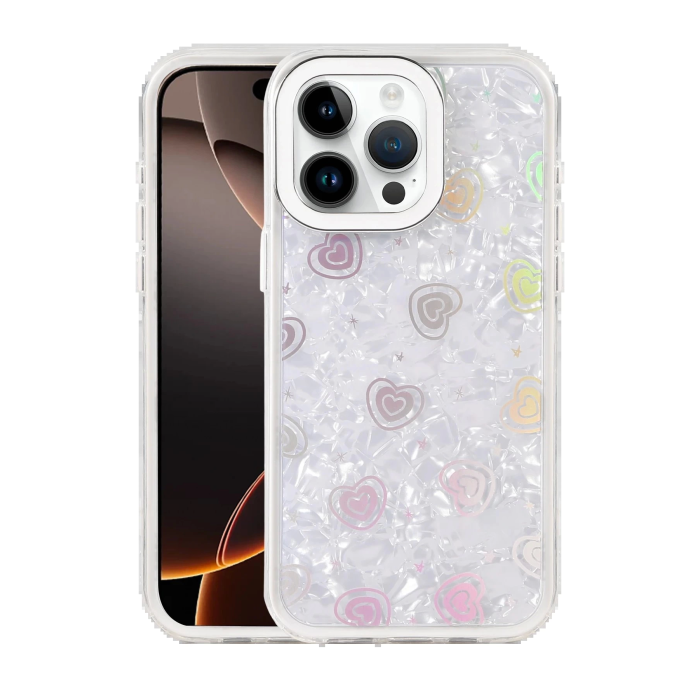BFS Apple iPhone 16 Pro Max Lumi Desenli Kapak - Beyaz