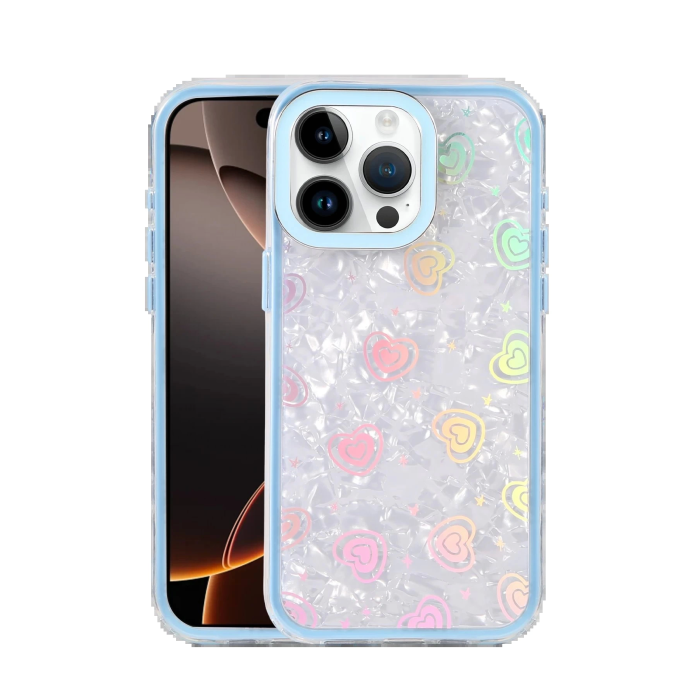 BFS Apple iPhone 16 Pro Max Lumi Desenli Kapak - Mavi