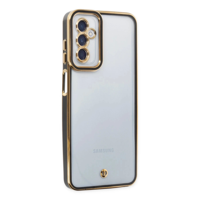 BFS Samsung Galaxy A04S Kılıf Liva Lens Silikon - Siyah