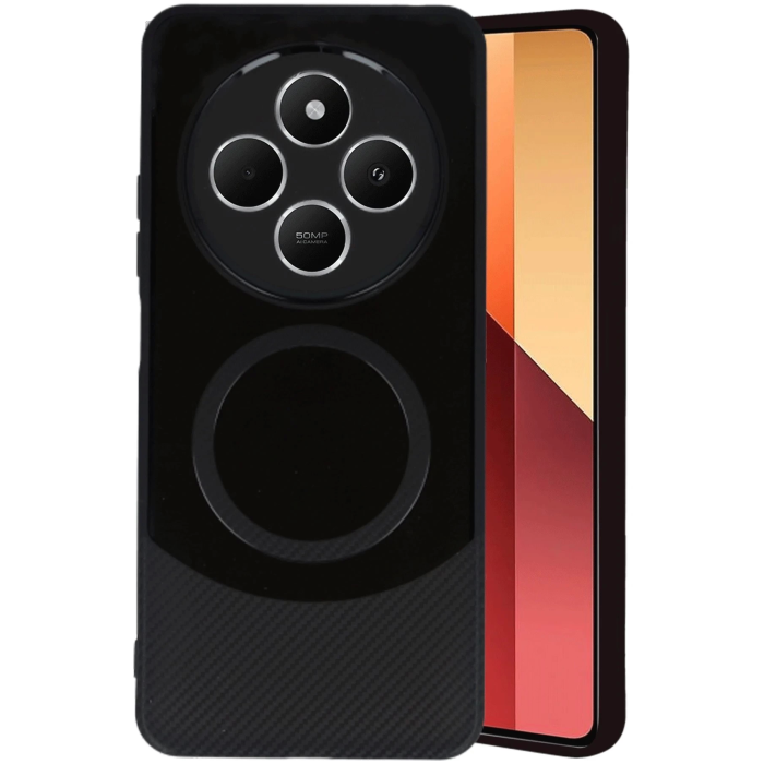 BFS  Xiaomi Redmi 14C Kılıf Maya Karbon Kapak - Siyah