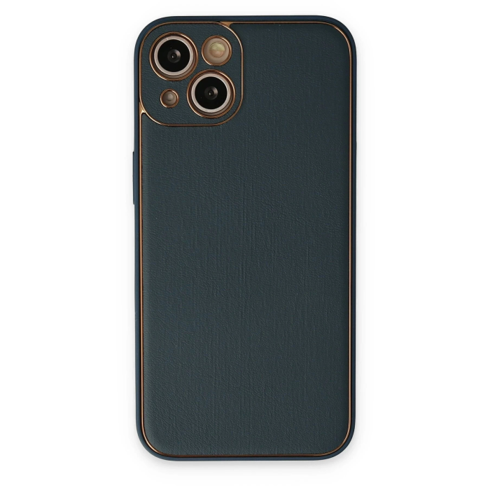 BFS iPhone 14 Plus Kılıf Coco Deri Silikon Kapak - Yeşil