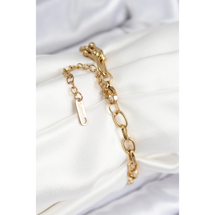 BFS 316L Çelik Tifany Ağaç Model Gold Renk Kadın Bileklik