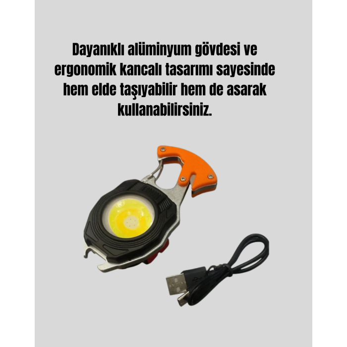 Kamp ve Doğa Yürüyüşü İçin Çok Fonksiyonlu Fener