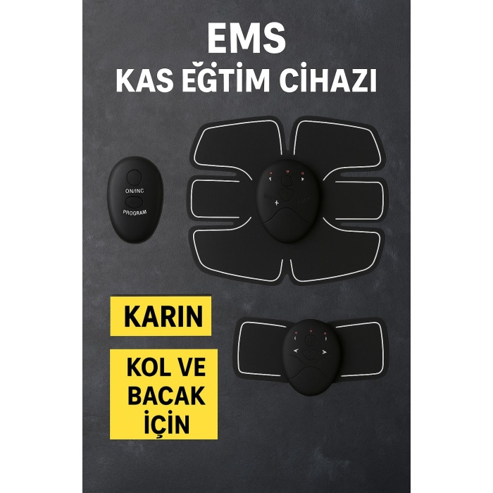 Titreşimli EMS Spor ve Fitness Cihazı Karın Kası Kol Bacak 2025 Model