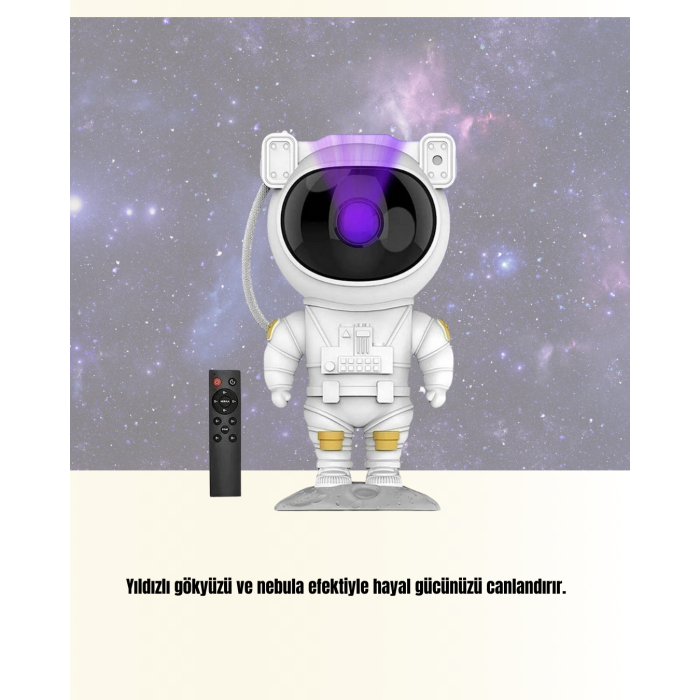 USB Güç Bağlantılı Çok Fonksiyonlu Astronot Gece Lambası