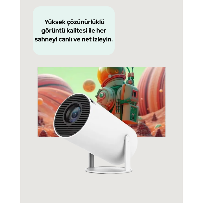 Ultra Pro Full HD ve 4K Destekli 130 İnç Projeksiyon Cihazı