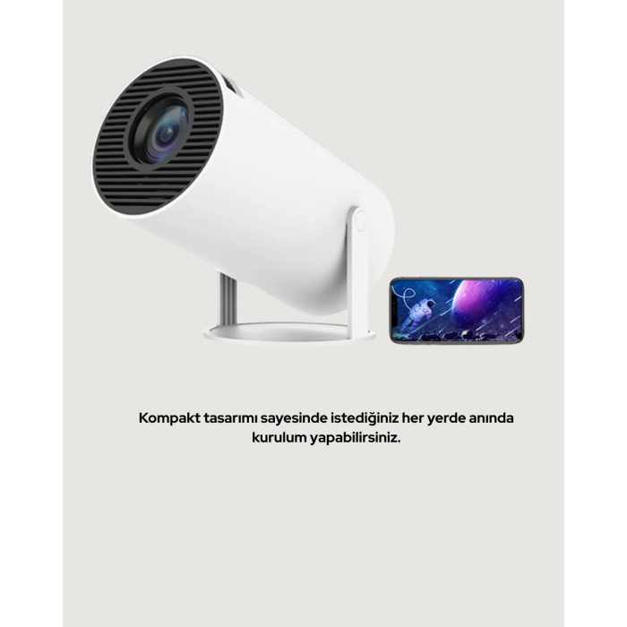 Ultra Pro Full HD ve 4K Destekli 130 İnç Projeksiyon Cihazı