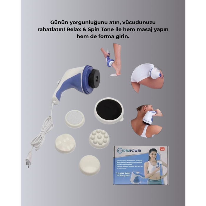 Kas Rahatlatıcı ve Yağ Yakma Masaj Makinesi – Hız Ayarlı