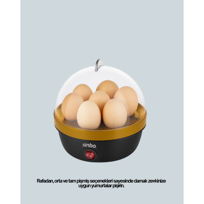 Otomatik Kapanma Özellikli Yumurta Pişirme Makinesi 7 Kapasiteli
