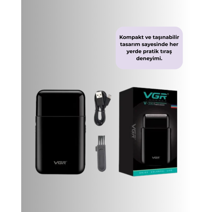 Ultra İnce Elektrikli Tıraş Makinesi | USB Şarjlı ve Su Geçirmez