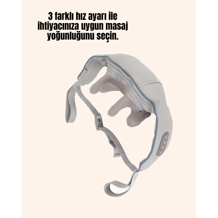 Taşınabilir Şarjlı Boyun Masaj Cihazı | Sessiz ve Güçlü Motor