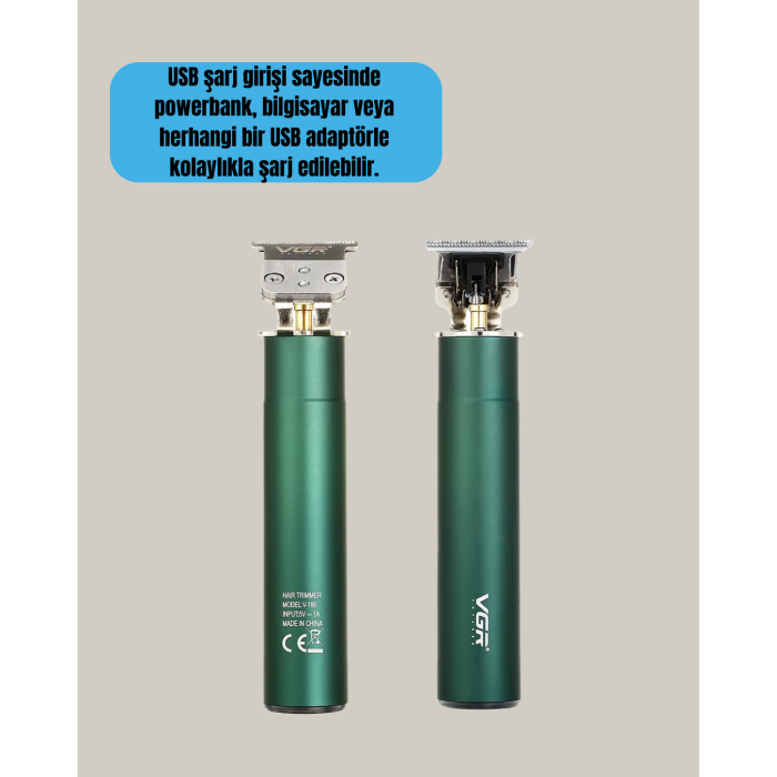 USB Hızlı Şarjlı 3 Saat Kullanımlı Saç Kesme Makinesi
