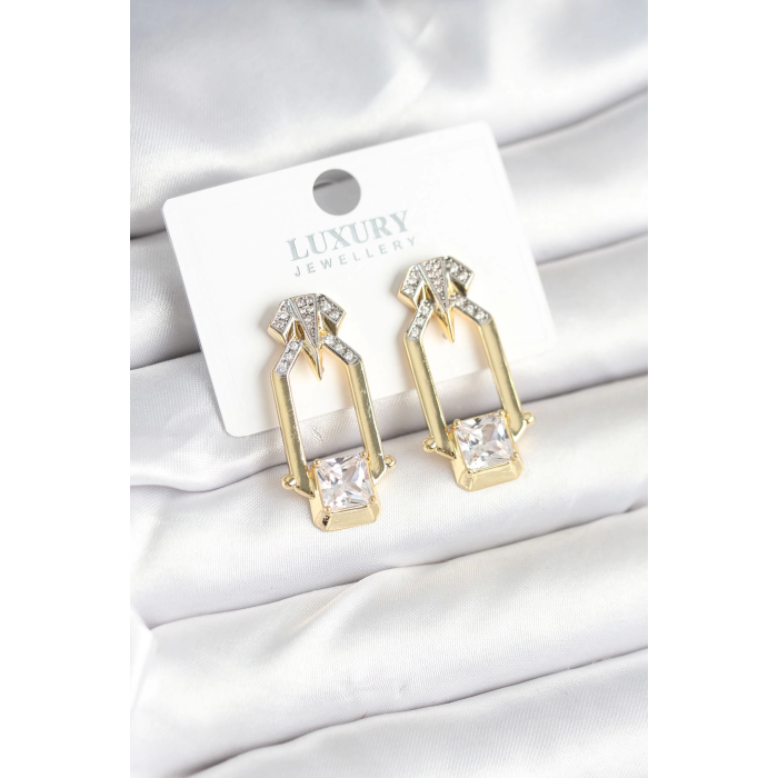 BFS Pirinç Gold Renk Vintage Kadın Küpe