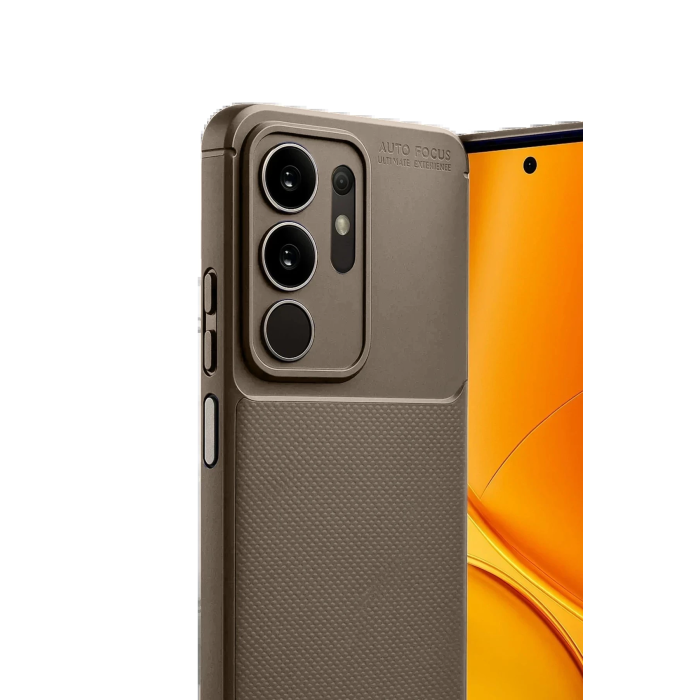 BFS Vivo Y29 4G Auto Focus Karbon Kapak - Kahverengi