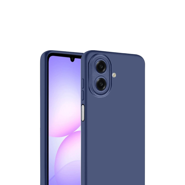 BFS Samsung Galaxy A07 Nano içi Kadife Silikon - Lacivert