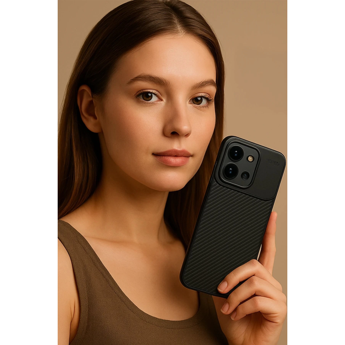 BFS Xiaomi Redmi 15C 4G Auto Focus Karbon Kapak - Siyah
