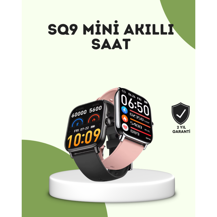 AMOLED Titreşimli Bildirimli Akıllı Saat