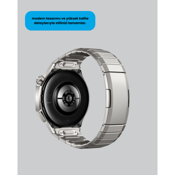 Gümüş Akıllı Saat 46mm Kasa