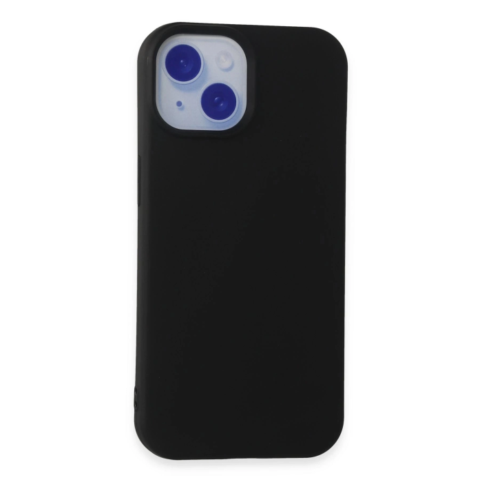 BFS  iPhone 15 Kılıf Nano içi Kadife Silikon - Siyah