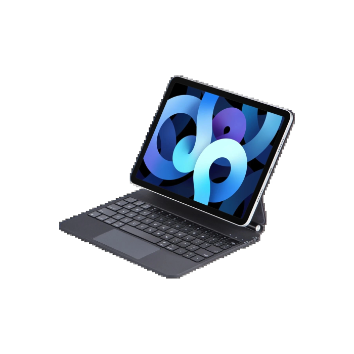 BFS  iPad Pro 11 (2024) Kılıf X7P Magic Manyetik Klavyeli Tablet Kılıfı - Siyah
