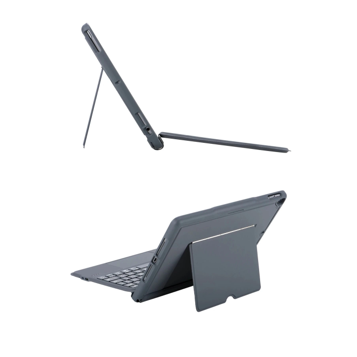 BFS  T5506D iPad 10.2 (9.Nesil) Kılıf Palermo Ledli Klavyeli Standlı Tablet Kılıfı - Siyah