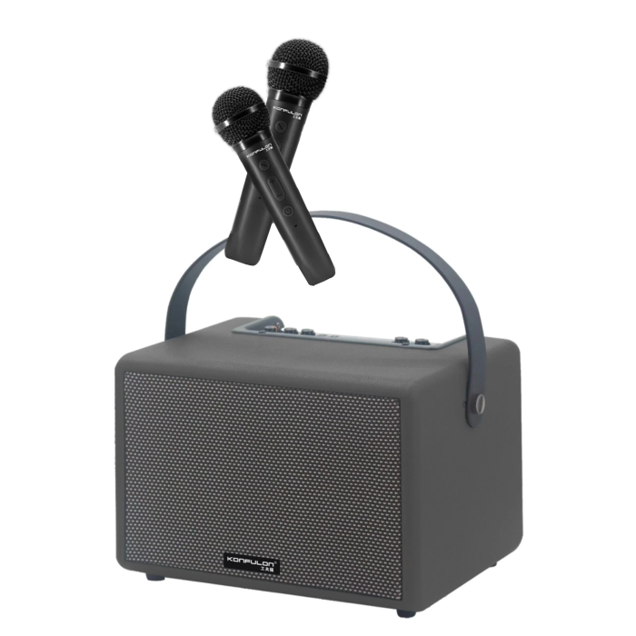 BFS  F32 2x50W Sürücülü 2 Adet Mikrofonlu BT 5.2 Kablosuz Hoparlör - Turuncu