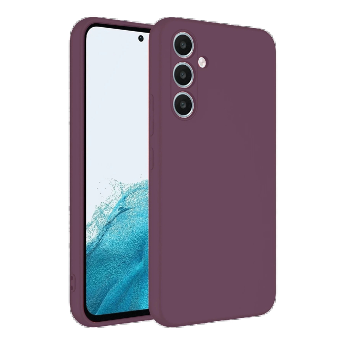 BFS Samsung Galaxy A16 5G Kılıf First Silikon - Mürdüm
