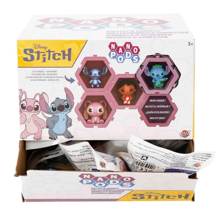 BFS  2854 SUN-WST-FİGÜR DISNEY STITCH NANO PODS SÜRPRİZ PAKET STCH 24D