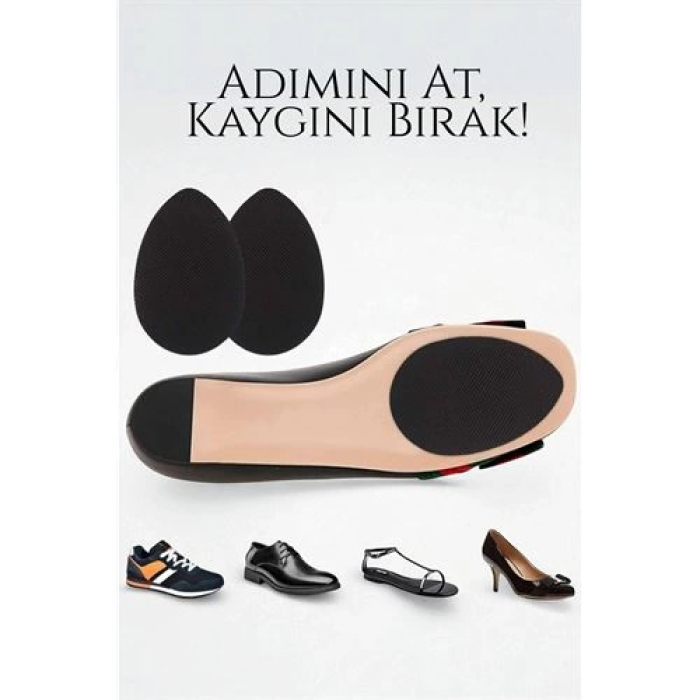 BFS Ayakkabı Tabanına Yapışan Kaydırmaz Ped - Düşme Önleyici, Kendinden Yapışkanlı | Topuklu, Kösele ve Spor Uyumlu