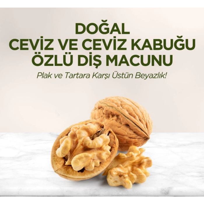 BFS   Doğal Diş Macunu 90 Gr Ceviz & Ceviz Kabuğu Özlü