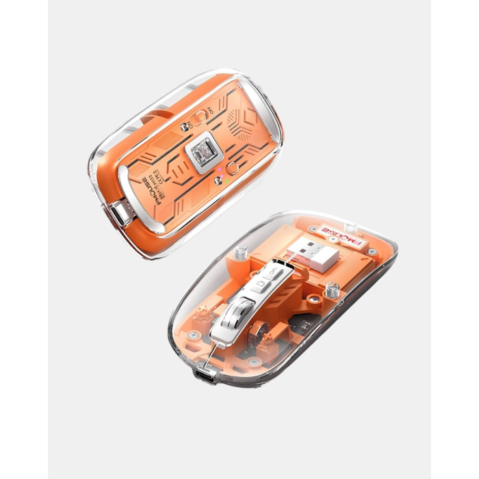 Bluetooth 5.0 & 2.4GHz Kablosuz Fare – 3 Cihaz Bağlantılı, Hızlı Geçiş, USB Alıcılı