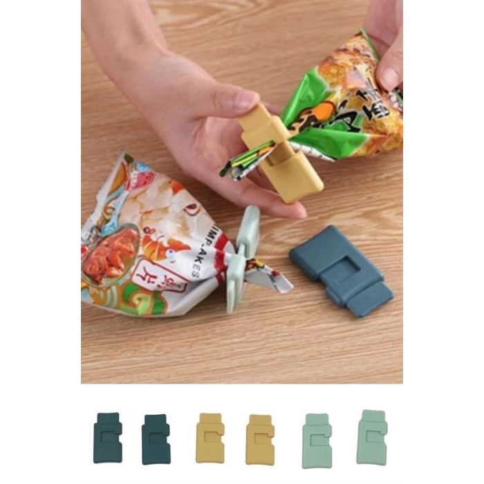 6lı Hava Sızdırmaz Poşet Torba Ambalaj  Ve Paket Kıstırmalı Kapatma Klipsi