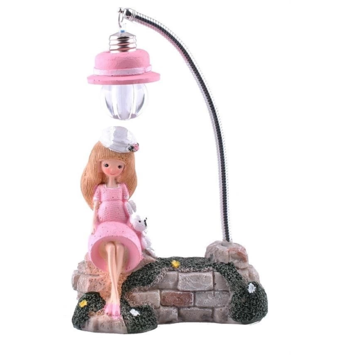 Kaya Üzerine Oturan Kız Biblo