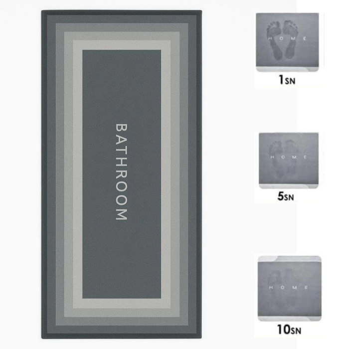 Sihirli Süper Su Emici Kaymaz Tabanlı Uzun Paspas 40*120 cm