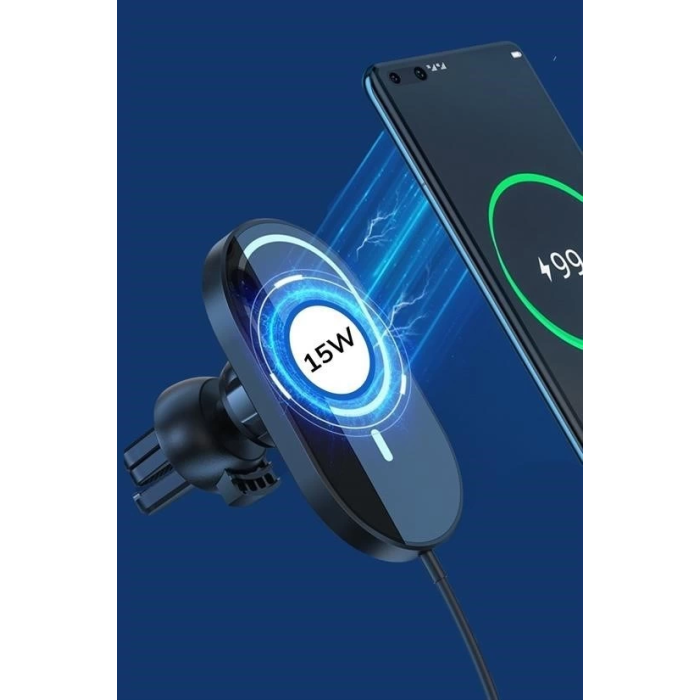 15w Mıknatıslı Takılabilen Hızlı Şarj Tüm Cihaz Ve Araçlara Uyumlu Araç İçi Şarj Cihazı